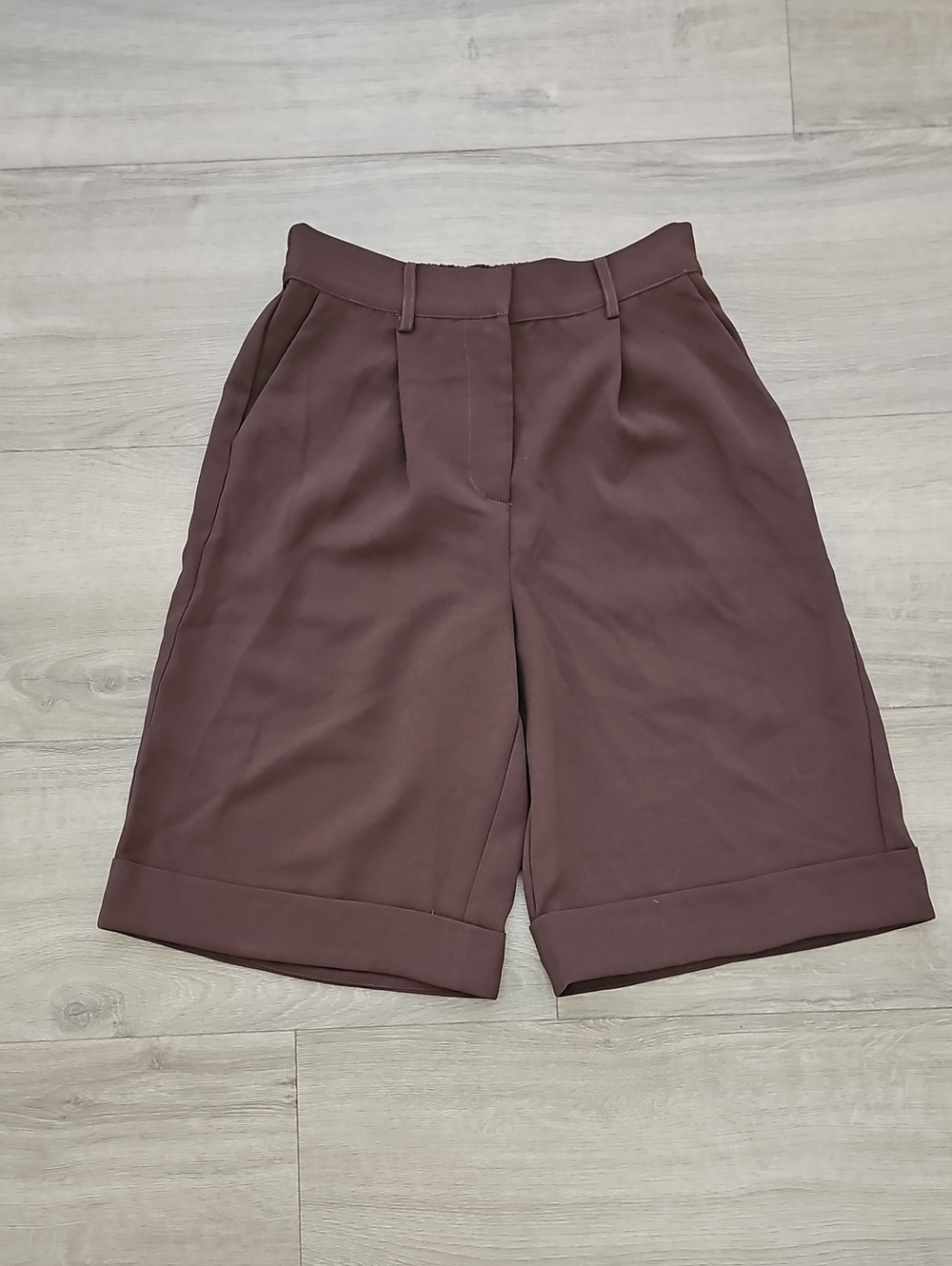 Christian Lacroix Women's High-Waist Tailored Bermuda Shorts in Brown